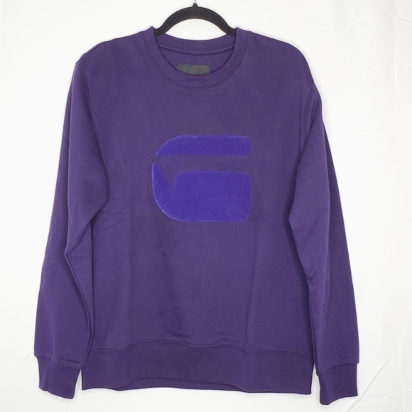 G-Star Raw Men's Logo Sweater Med Oversized Long Sleeve Graphic Sweatshirt NEW - Picture 13 of 13